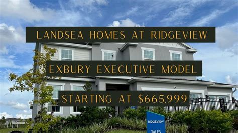 Landsea Homes At Ridgeview Exbury Executive Model Youtube