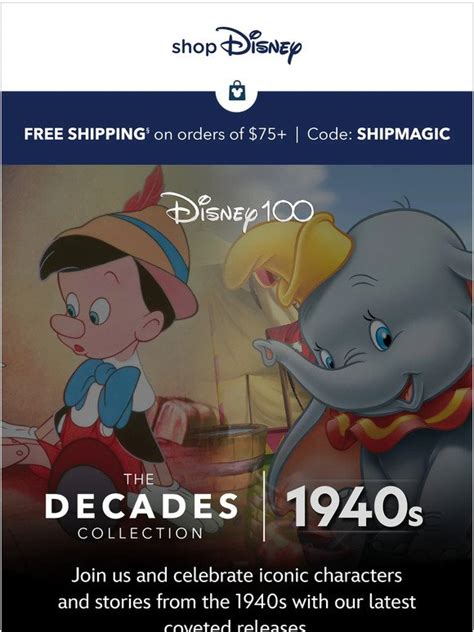 Disney Store Return To The 40s With This Months Disney100 Decades