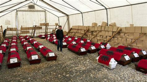 Remains Of 46 Kosovo Albanian Civilians Killed By Serb Forces Handed