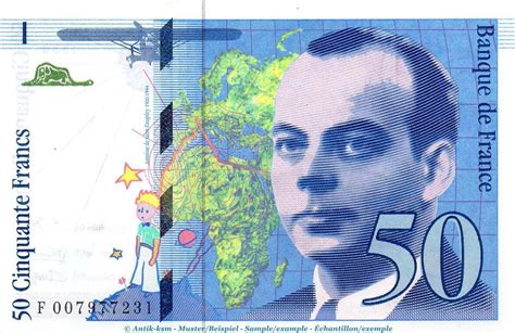 Francs Schein Banknote Frankreich Francs Schein In Kfr P