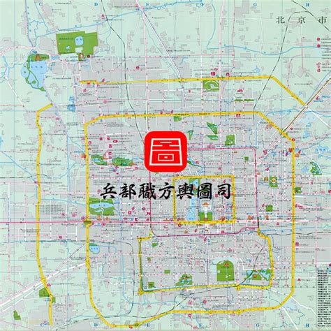 【舆图】1992年北京市区图 90年代北京老地图 电子图片素材县志家谱历史老地图
