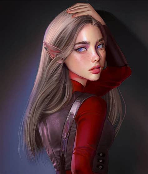 Elf Girl Elf Эльф Fantasy Fantasy Art Nguyen Hoang Minh Art арт смешные