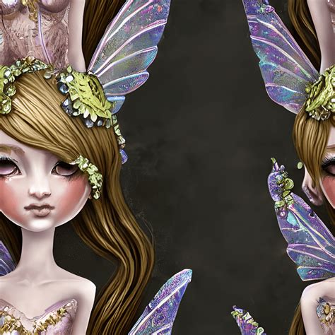 Whimsical Detailed Fantasy Fairy Graphic · Creative Fabrica