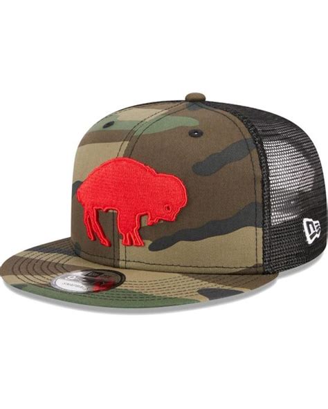 KTZ Buffalo Bills Throwback Main Trucker 9fifty Snapback Hat in Green ...