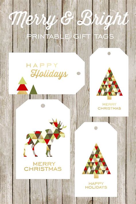 Free Printable Christmas Tags Templates Printable Templates