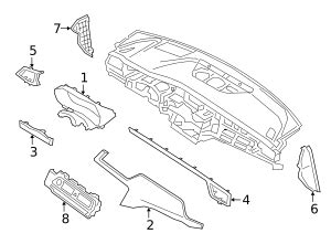 Genesis G Finish Molding G Vca World Oem Parts