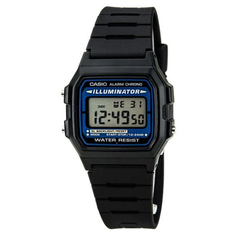 Casio Mens F105w 1a Illuminator Digital Sport Watch Black Walmart