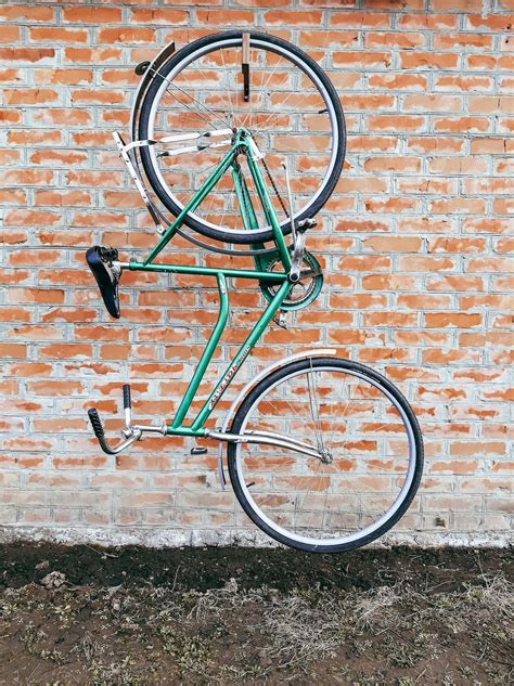 Walnut Bike Rack Minimal Bicycle Bike Wall Hanger Mount Etsy