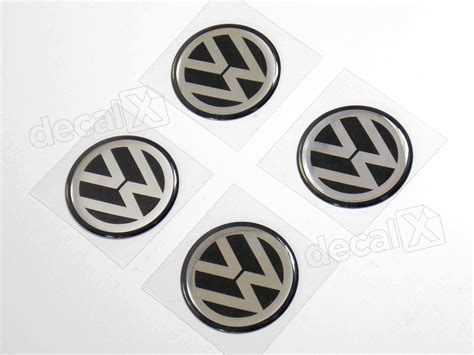 Adesivos Emblema Roda Resinado Volkswagen Mm Cl R Em