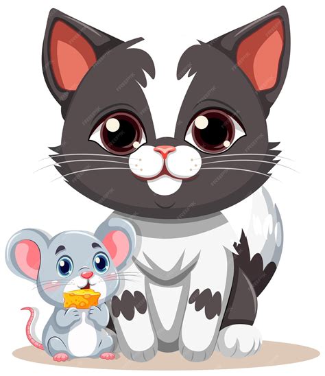 Cat And Mouse Friends Cartoon