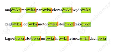 Odszukaj wyrazy w ciągu oddziel Zadanie 3 Lokomotywa Czytam i