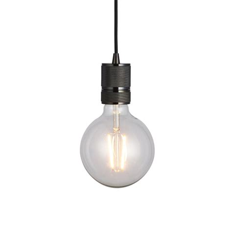 Endon Lighting Urban E27 Black Chrome Pendant Set - Fitting & Style ...