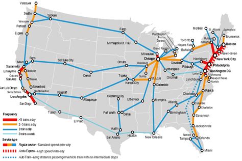 Amtrak United States Rail Map - Travel Off Path