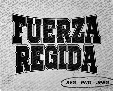 Fuerza Regida Jesus Ortiz Paz TQM SVG Cutting File Png Eps Digital