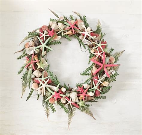 Beach Christmas Wreath Etsy - Sarah Blooms