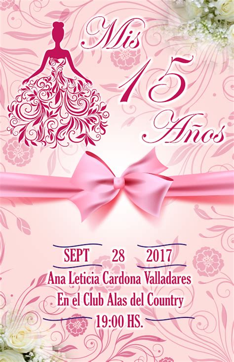 Plantillas Para Invitaciones De 15 Años Para Editar E Imprimir Gratis