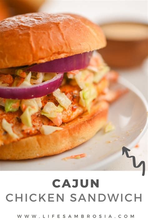 Cajun Chicken Sandwiches Recipe Life S Ambrosia