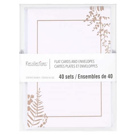 Flat Cards And Envelopes By Recollections™ 3 5 X 4 87 Michaels