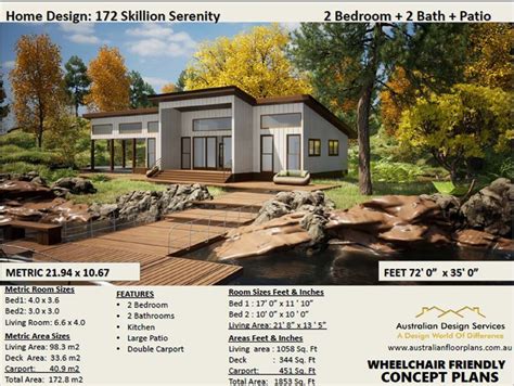 Skillion Roof House Plans: Your Perfect 2-bedroom, 2-bathroom Retreat With Raised Floor ...