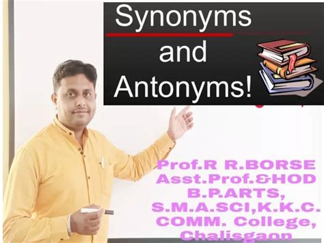 Ppt Antonyms And Synonyms Powerpoint Presentation Free Download Id