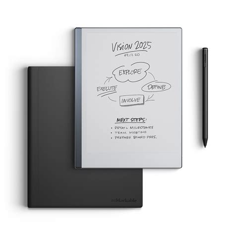 Remarkable Essentials Bundle Noir Tablette En Papier Remarkable