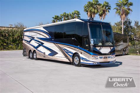 Liberty Coach 898 Exterior Overview Custom Luxury Motorcoach