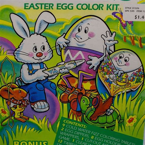 Vintage Paas Easter Egg Color Kit Fizz Tablets 9 Colors New Old Stock Ebay