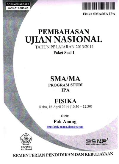 Pembahasan Soal Un Fisika Sma Paket Full Version