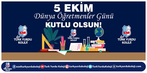 Türk Yurdu Koleji on Twitter DÜNYA ÖĞRETMENLER GÜNÜ KUTLU OLSUN Her