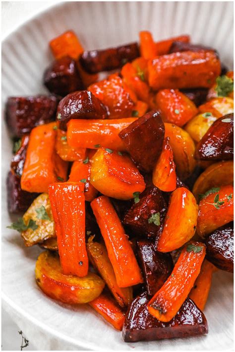 Honey Roasted Carrots And Beets