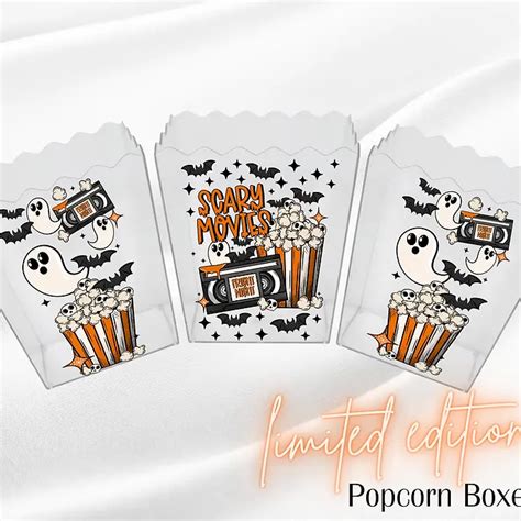 Scary Movies Popcorn Decals Set Of Boss Babe Transfers