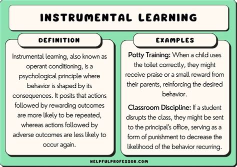 Instrumental Learning Definition And Examples