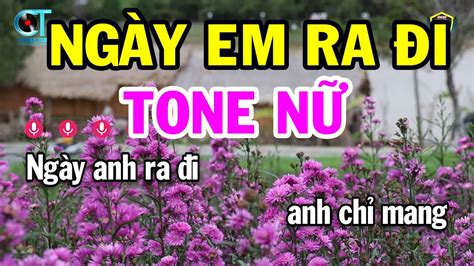 Karaoke Ng Y Em Ra I Tone N Bm Nh C S Ng Beat Hay Karaoke