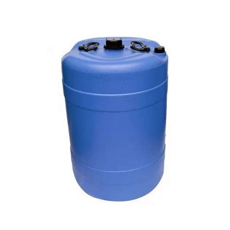 Blue Cylindrical 50L HDPE Solvent Storage Drum Capacity 50 Litres At