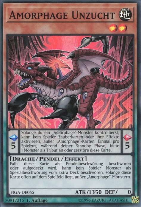 Recollectibles Sammelkarte Yugioh Karte Amorphage Unzucht Deutsch Yu