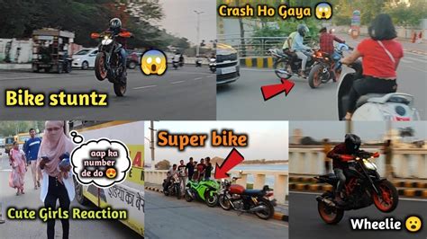 Live Crash Ktm Duke 390 😱 Total Hi Loss 😢 Cute Girl Reaction 😍 Hyper Ride 😎 Youtube