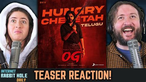 Hungry Cheetah OG Glimpse REACTION Pawan Kalyan Sujeeth