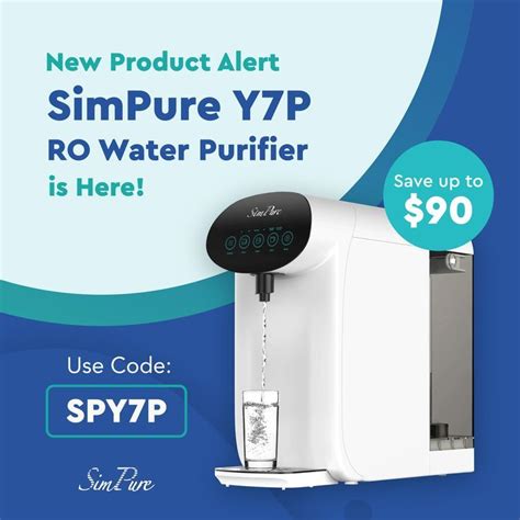 SimPure Y7P W UV Countertop Reverse Osmosis Water Filtration