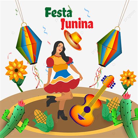 Premium Y Elegante Festa Junina Colorido Vector Elegante PNG