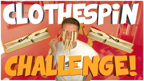 Clothespin Gun Game Challenge Warning Painful Youtube