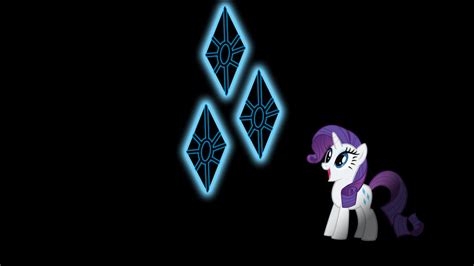 Rarity Glowing Cutie Mark Wallpaper 16:9 by alexram1313 on DeviantArt