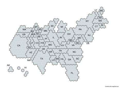 The new United States Electoral College Cartogram map - Blog - MapChart