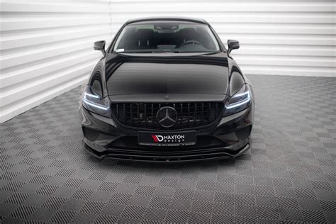 Cup Spoilerlippe Front Ansatz für Mercedes Benz CLS C218 Facelift sch