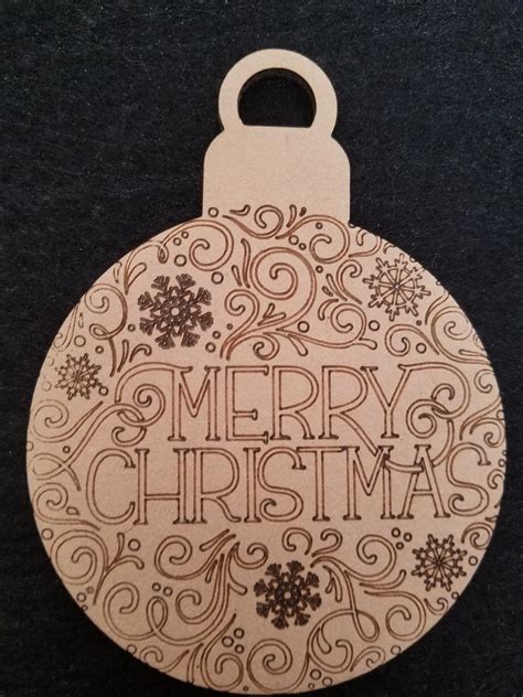 Laser Cut /engraved Wooden Christmas Ornaments - Etsy Canada