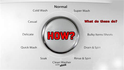 How To Use A Washing Machine Full Tutorial All Cycles Youtube