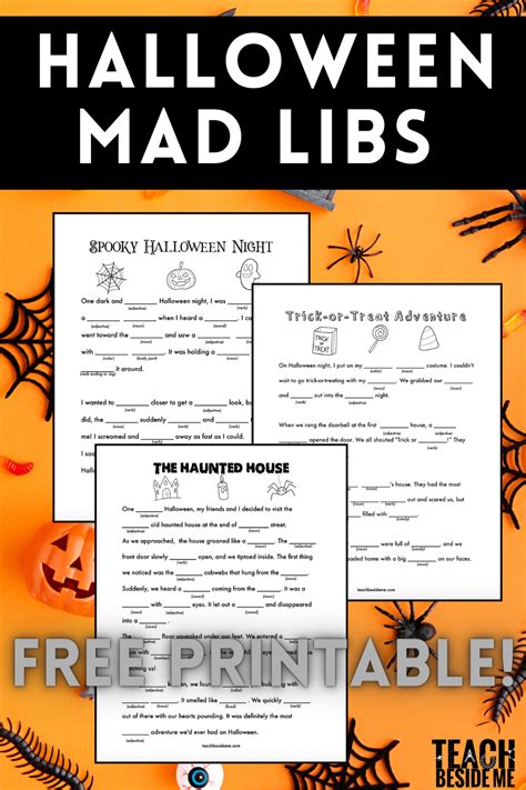 Halloween Themed Mad Libs For Kids Price | www.pinnaxis.com