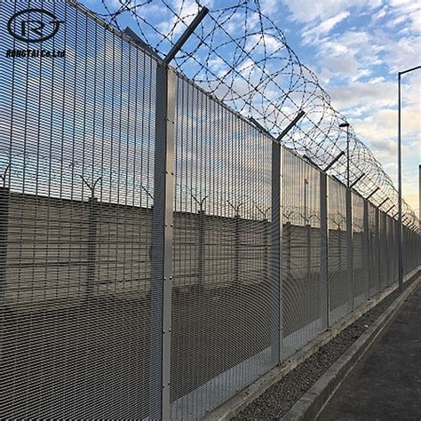 High Security 358 Anti Climb Security Fence For Prison China Airport