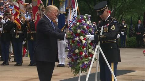 Trump Lays Wreath At The Tomb Of The Unknowns