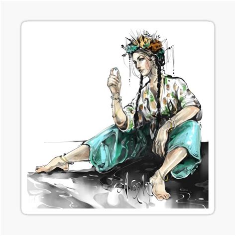 Jade Sticker For Sale By Anqi Art Redbubble