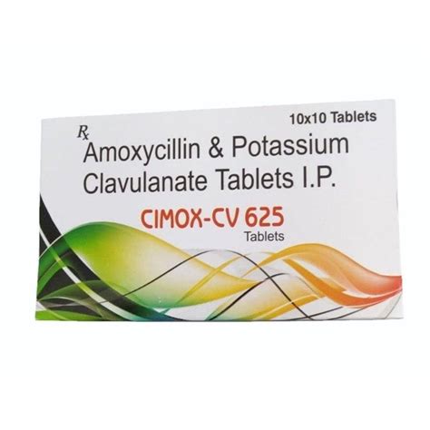 Cimox Cv Amoxycillin Potassium Clavulanate Tablets I P Mg At Rs